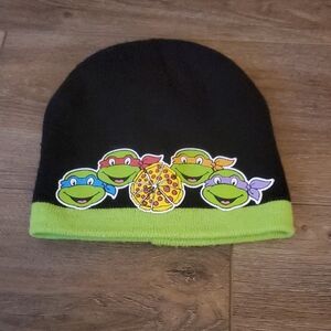 Nickelodeon Black and Green Kids Hat with Ninja Turtles